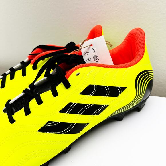 NEW Adidas COPA Sense .4 Soccer Cleats Shoes Neon Yellow Size 6.5 - Picture 2 of 7
